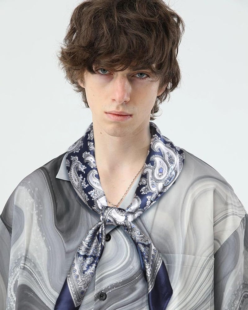 Molans 35 Inch Solid Color Wild Rag, Pure Cowboy Bandanas Oversize Western Neckerchief Bolo Head Scarf for Men Women - Image 2